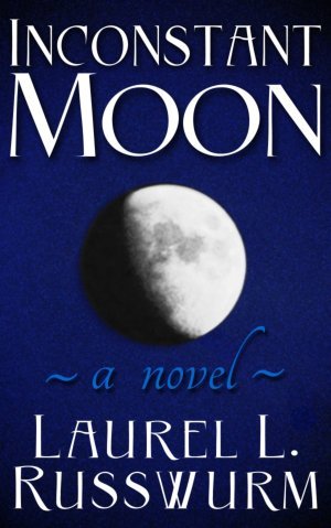 The black and white gibbous moon fills the frame; the text enlarged to fill the available space